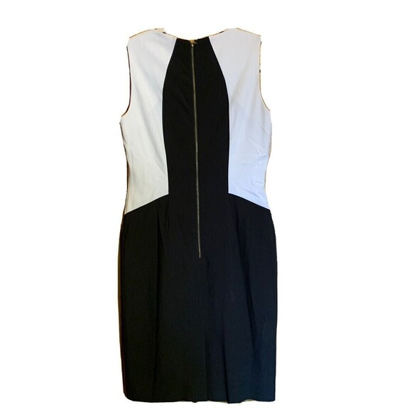 Calvin Klein Womens Size 4 Multicolor Colorblock Sleeveless Sheath Dress - Picture 3 of 4